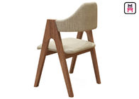 Classical Strong Solid Wood Restaurant Chairs With Leather Fabric Seats