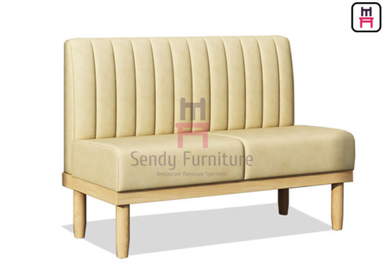 खरीदें सॉलिड वुड रेस्टोरेंट बूथ 1.2cbm 4ft PU अपहोल्स्टर्ड बूथ सीटिंग online manufacture