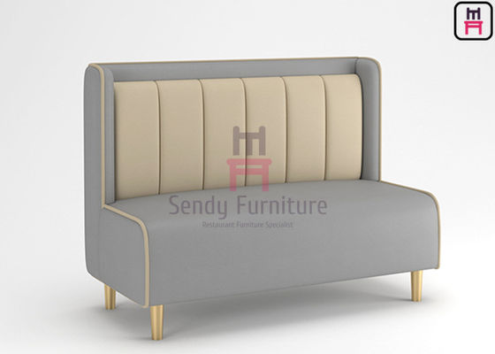 हाई बैक ड्यूल कलर 1.2cbm 4ft अपहोल्स्टर्ड सोफा बूथ