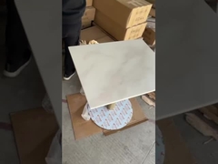 रेस्तरां / होटल के लिए ब्रश गोल्ड स्टेनलेस स्टील बेस के साथ मार्मो कैलाकाट्टा मार्बल टेबल