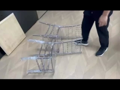 रेजिन चियावरी प्लास्टिक रेस्तरां कुर्सियां पीसी पारदर्शी हाथ रहित बार / कैफे के लिए